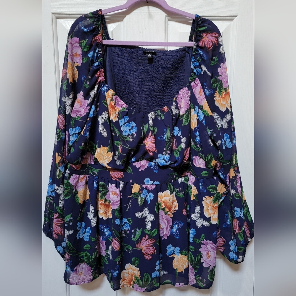 Torrid Floral Women's Boho Blouse Plus Size 4x